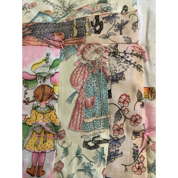 Quilt Handmade Holly Hobbie Theme Pink 38 x 38 Crib or Throw Lap - Picture 3 of 12